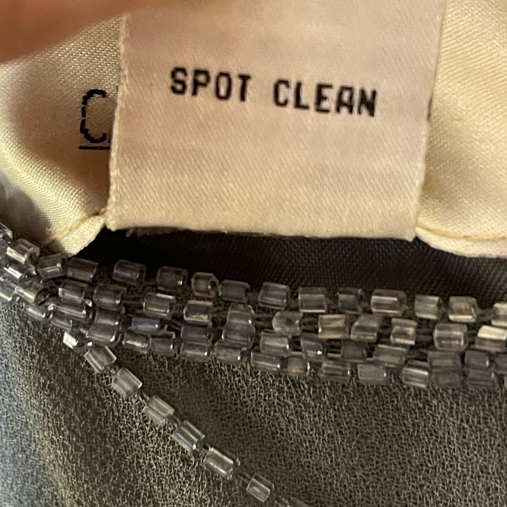 Elegant Gray Beaded Vintage Women's Top Tunic 14W - Picture 5 of 5